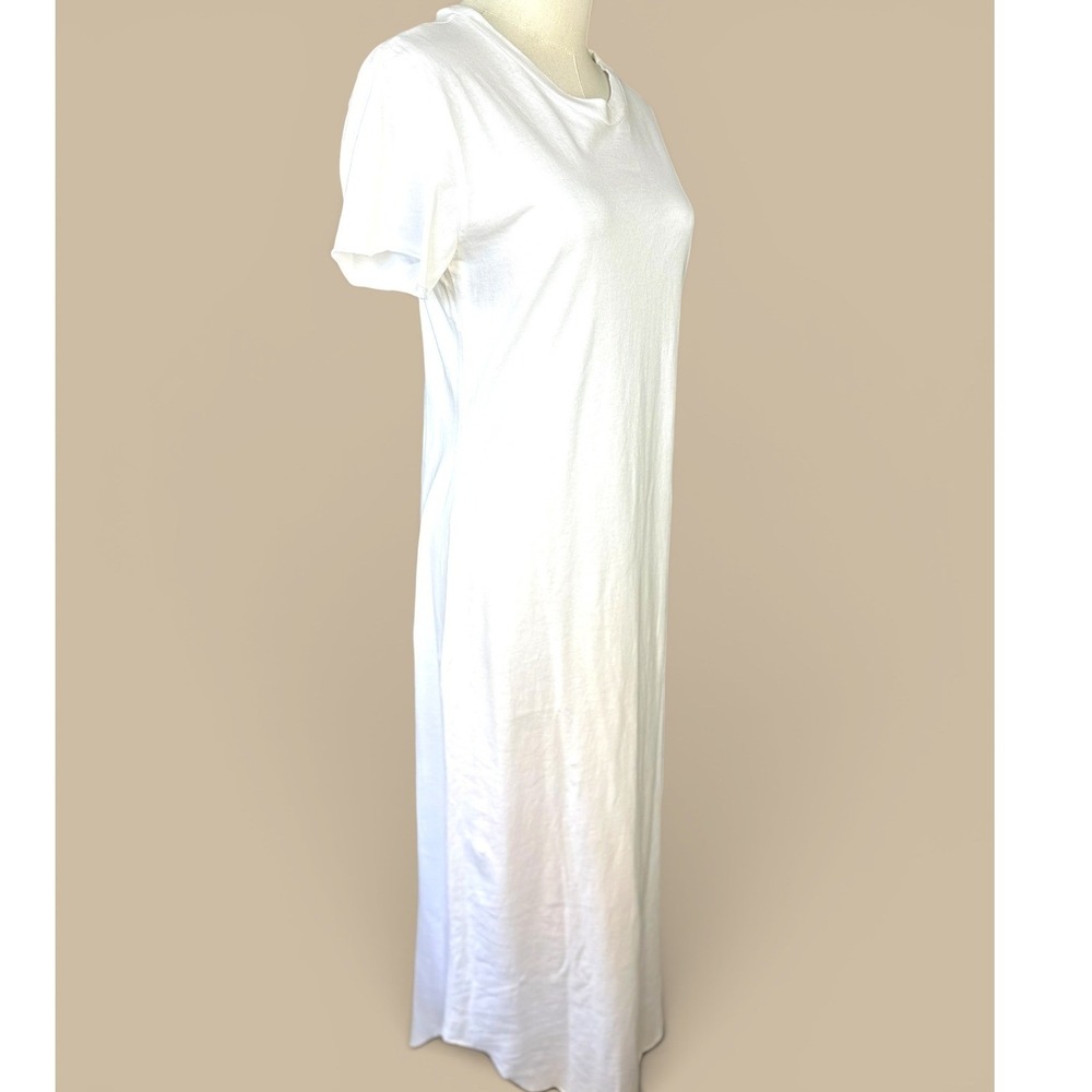 Frank & Eileen Tee Lab T-Shirt Maxi Dress SZSmall White Jersey Knit Short Sleeve - Picture 6 of 13